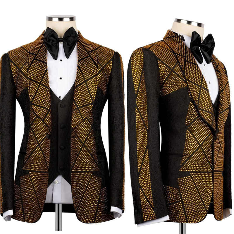 Gold Beads Men Suit Attire For - Men'S Formal Wear Attire review and price
