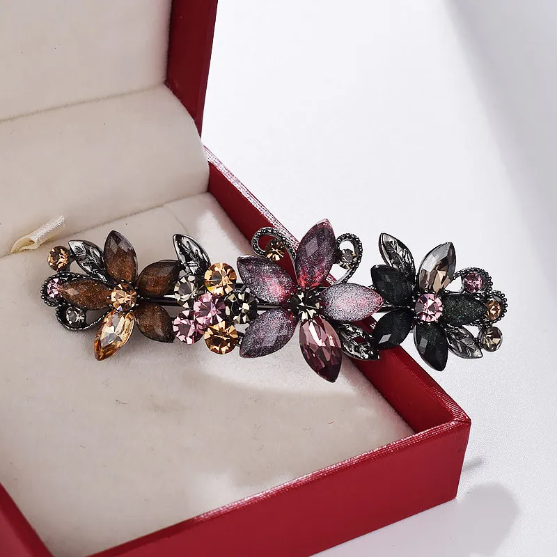 Elegant Rhinestone Glaze Flowe - Tie Bar Clip review and price