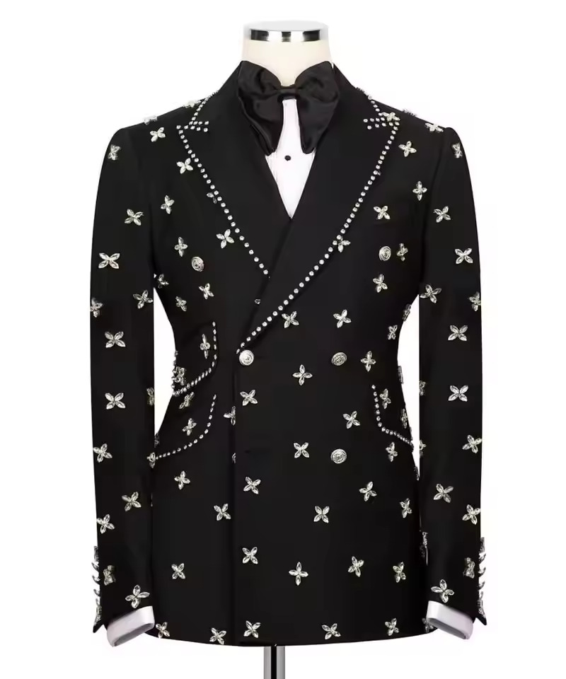 Luxury Diamond Beaded Men Tuxe - Men'S Formal Wear No Suit review and price