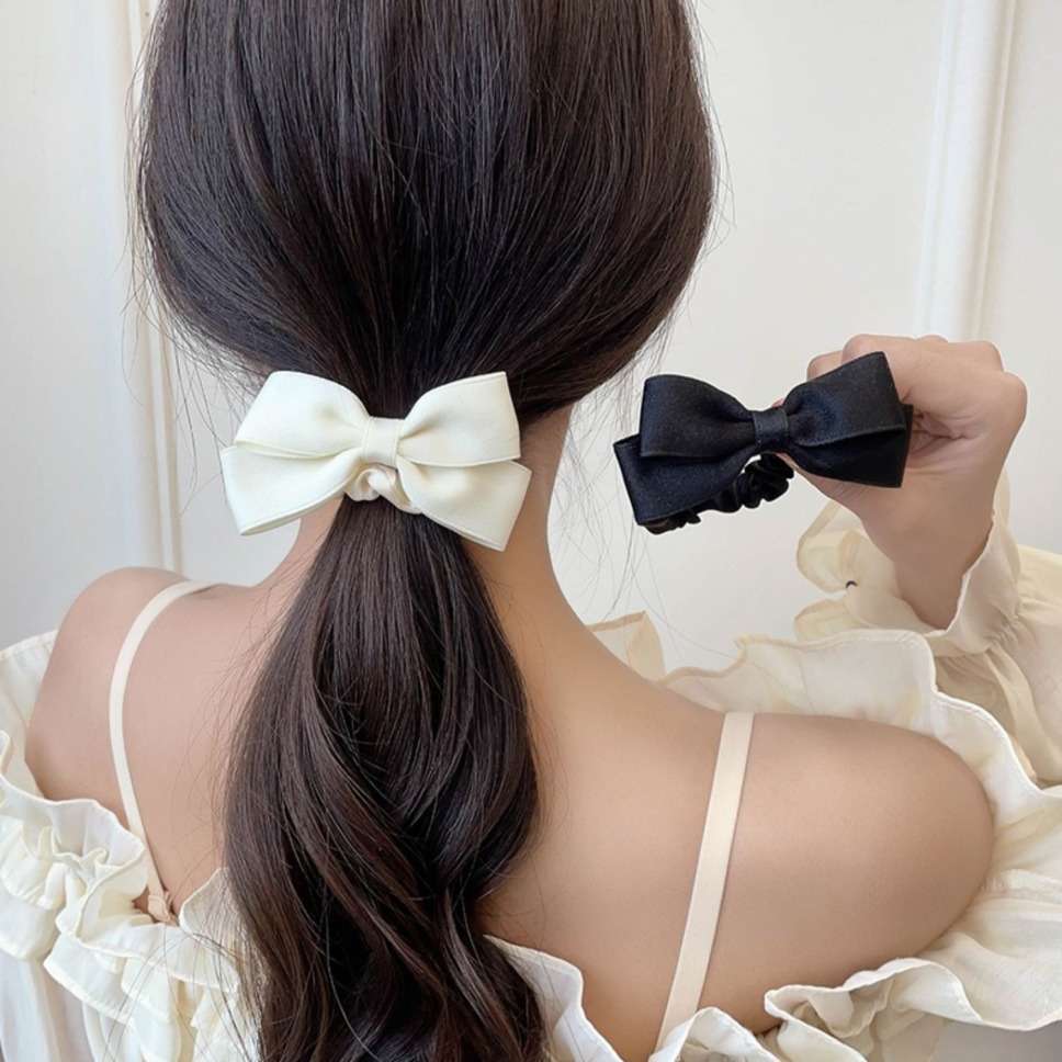 New Korean Bow Elastic Hair Ba - Tie Bar Clip review and price