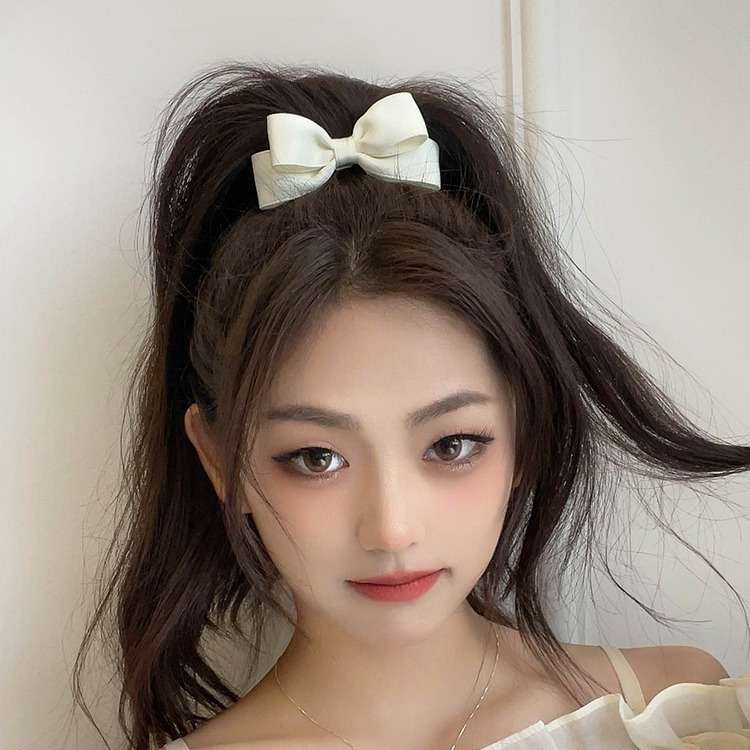 New Korean Bow Elastic Hair Ba - Tie Bar Clip review and price