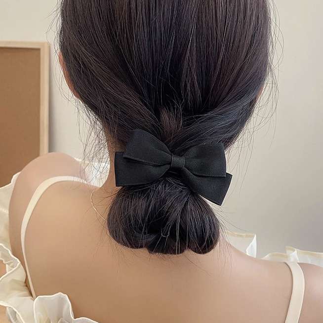 New Korean Bow Elastic Hair Ba - Tie Bar Clip review and price