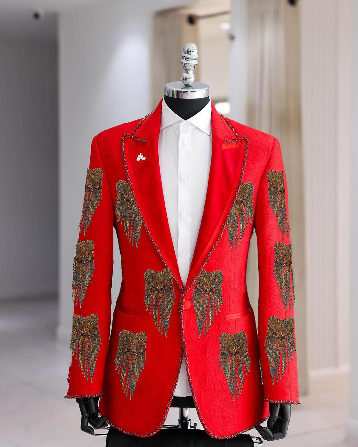 Fashion Wedding Men Suit Cryst - Men'S Formal Wear No Suit review and price
