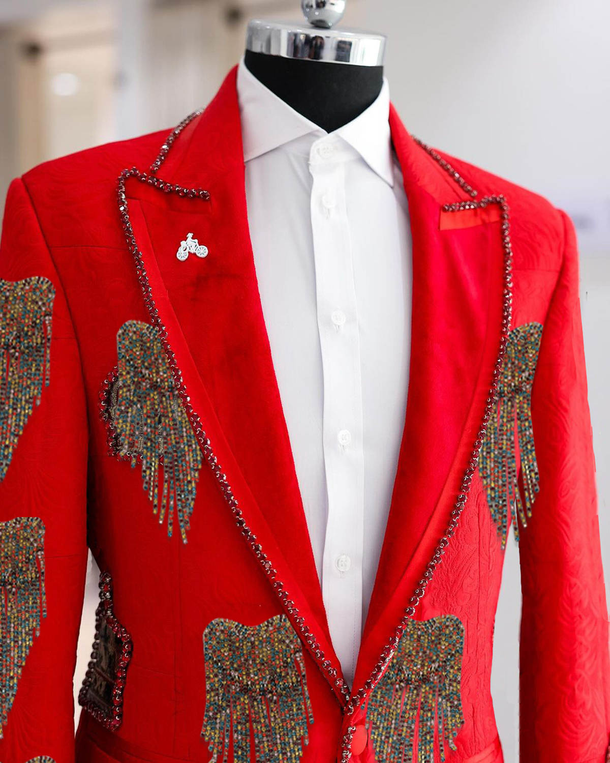 Fashion Wedding Men Suit Cryst - Men'S Formal Wear No Suit review and price