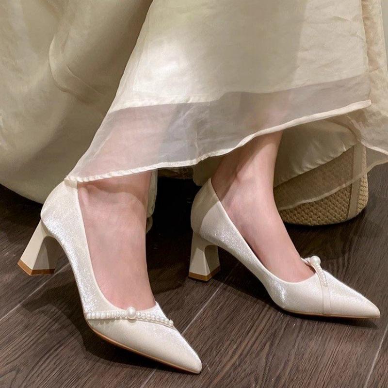 Elegant Pearl Embellished Poin - Men Formal Wear Shoes review and price