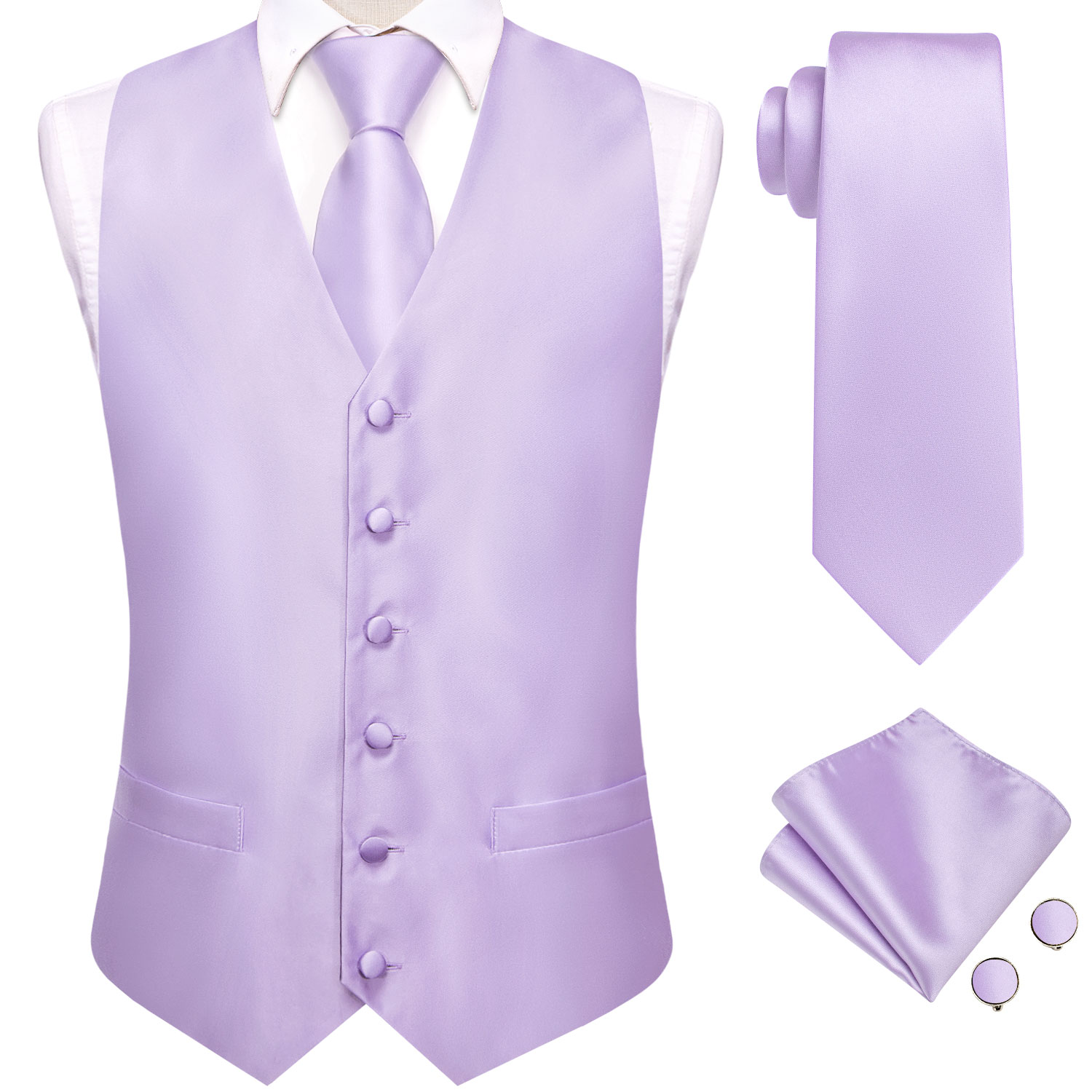 Hi-Tie Solid Voilet Lilac Mens - Young Men Formal Wear review and price