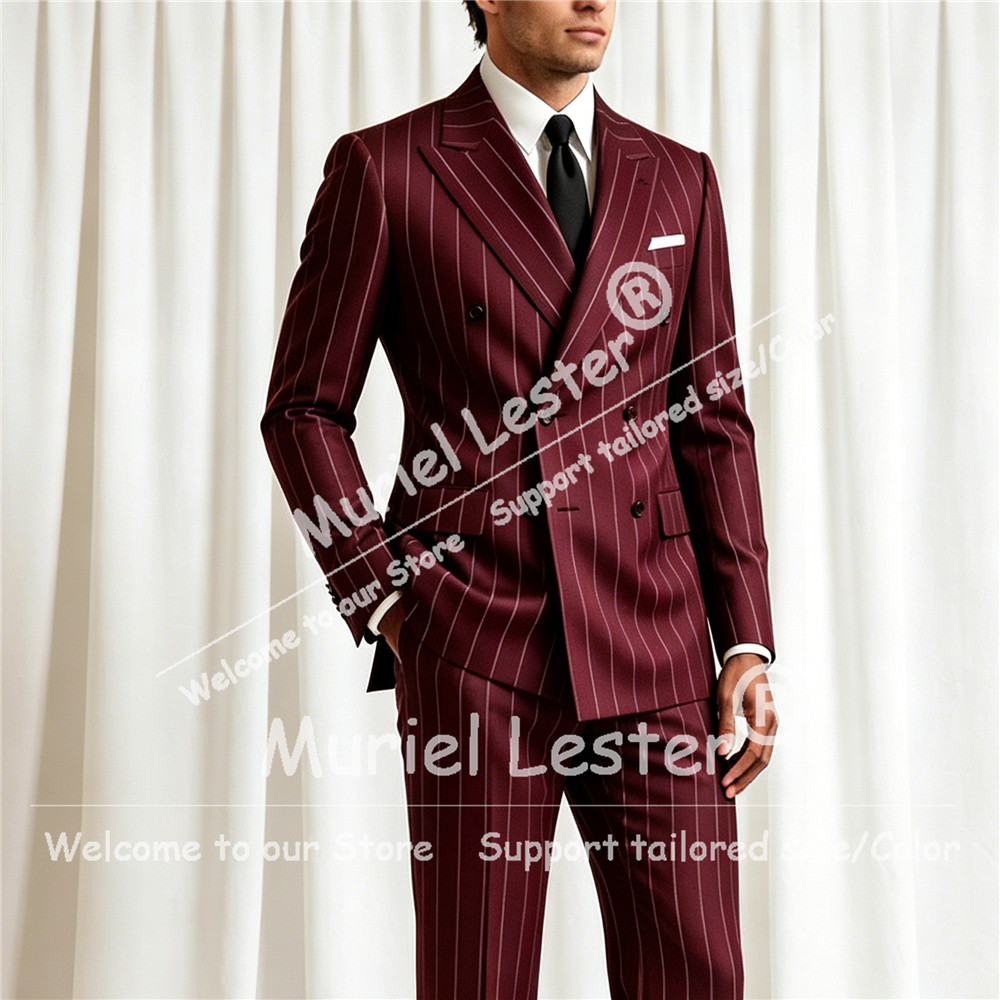 Elegant Stripes Suit Men 2 Pie - Men'S Formal Wear Attire review and price