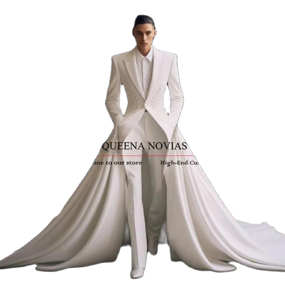 Elegant Pearls Men Suits With  - Men'S Formal Wear No Suit review and price