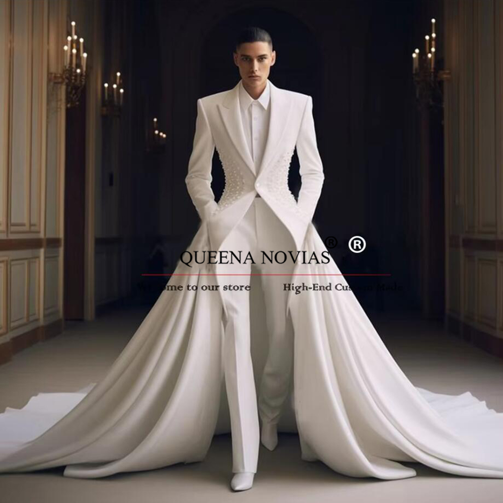 Elegant Pearls Men Suits With  - Men'S Formal Wear No Suit review and price
