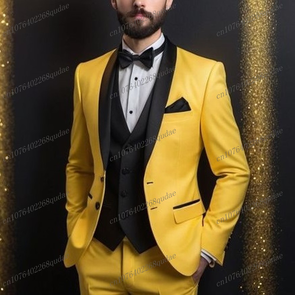 New Yellow And Black Formal Me - Formal Wear For Men Yellow review and price