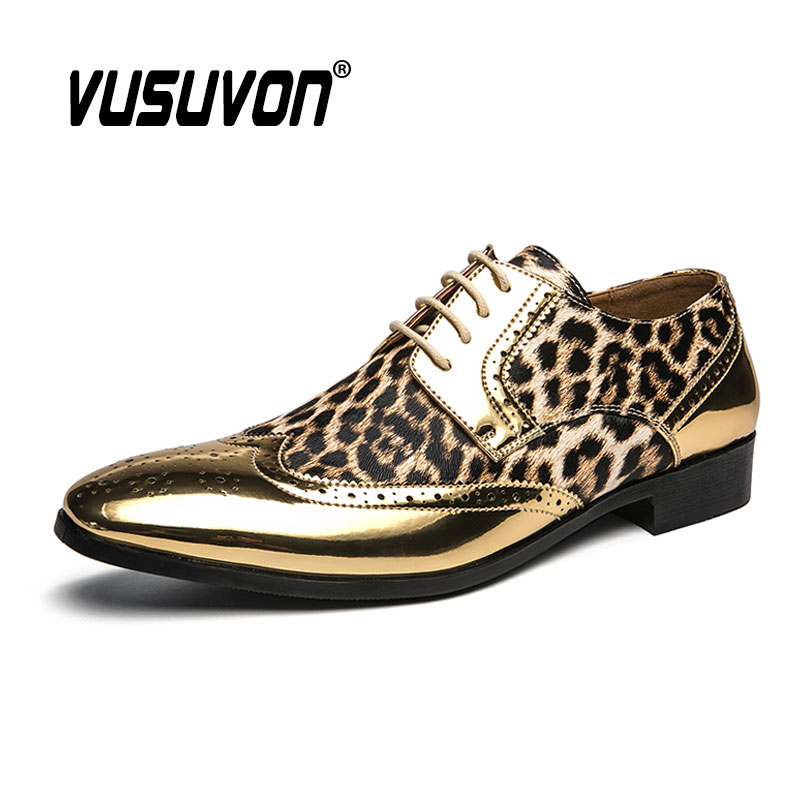 Luxury Leopard Print Formal Me - Men Formal Wear Shoes review and price