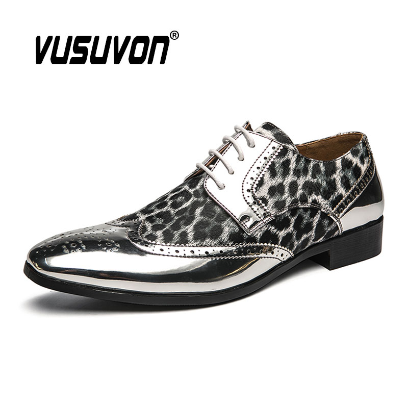 Luxury Leopard Print Formal Me - Men Formal Wear Shoes review and price