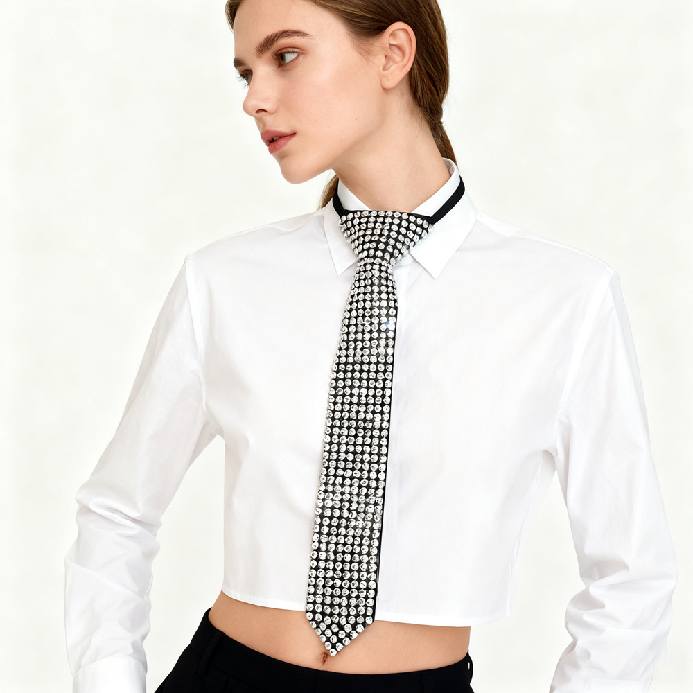 Retro Rhinestone Crystal Tie U - Men'S Formal Wear Jewelry review and price